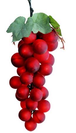 Giant PVC Single Grape Cluster - Red