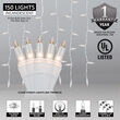  Curtain Lights, 150 Clear Mini Lights on White Wire