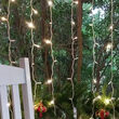 150 SoftTwinkle TM LED Curtain Lights, 66" Drops, 150 Warm White Lights, White Wire