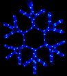 36" Snowflake Motif, Blue Lights 
