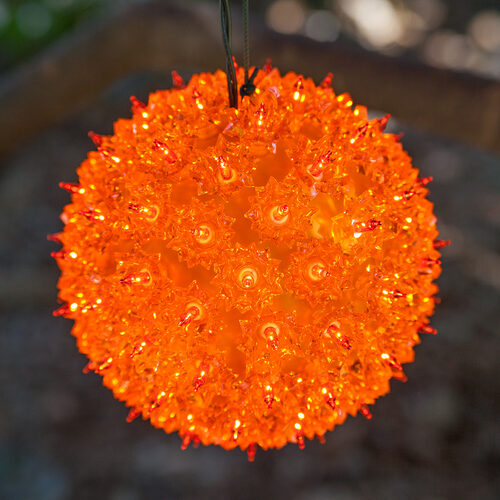 6" Amber Starlight Sphere, 50 Lights