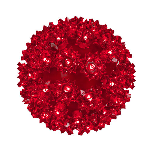 6" Red LED Starlight Sphere, 70 Lights