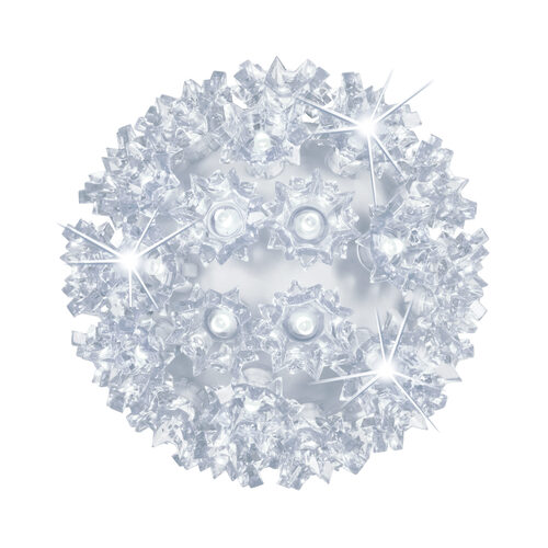 6" Cool White LED Twinkle Starlight Sphere, 70 Lights