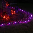 C7 Purple Smooth OptiCore Halloween LED Pathway Lights, 25 Lights, 4.5 Inch Stakes, 25'