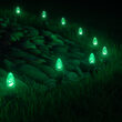 C7 Green OptiCore Christmas LED Pathway Lights, 25 Lights, 4.5 Inch Stakes, 25'
