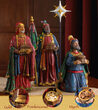 Deluxe Three Kings with Gifts, 4 Piece Set