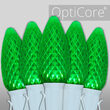 C9 Green OptiCore Commercial LED Christmas Lights, 25 Lights, 25'