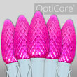 C9 Pink OptiCore Commercial LED Lights, 25 Lights, 25'