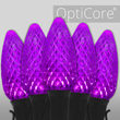 C9 Purple OptiCore Commercial LED Halloween Lights, 25 Lights, 25'