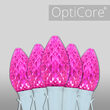 C7 Pink OptiCore Commercial LED Lights, 25 Lights, 25'