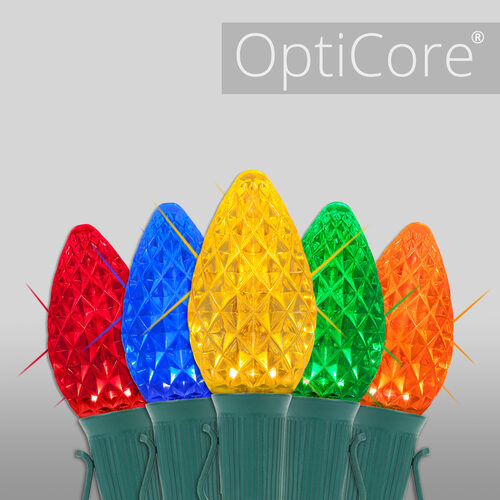 Christmas Lights C7 Multicolor Opticore Twinkle Commercial LED