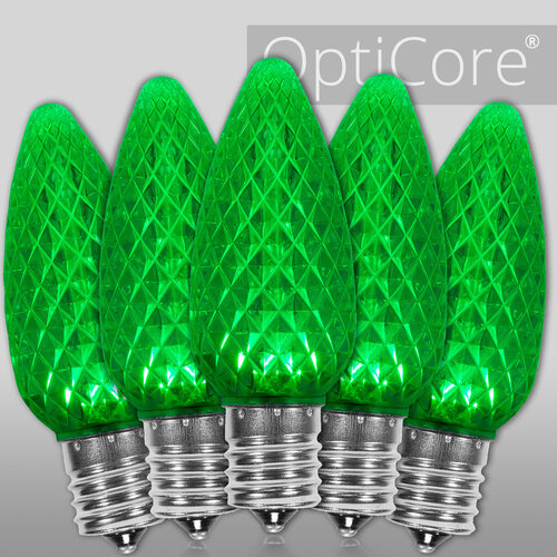 C9 Green OptiCore LED Bulbs