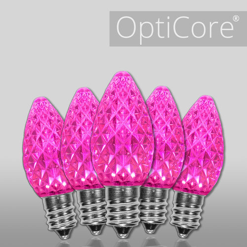 C7 120V Pink LED Replacement Bulbs - Wintergreen Corporation