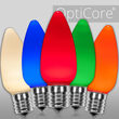 C9 Opaque Multicolor OptiCore LED Bulbs