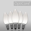 C7 Opaque Cool White OptiCore LED Bulbs