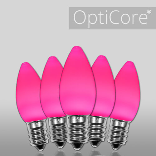 C7 120V Pink LED Replacement Bulbs - Wintergreen Corporation