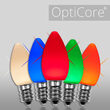 C7 Twinkle Opaque Multicolor OptiCore LED Bulbs