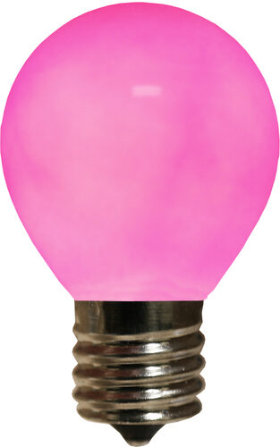 S11 Purple Opaque Bulbs, E17 - Intermediate Base