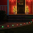 C7 Green / Red OptiCore Christmas LED Pathway Lights, 100 Lights, 7.5 Inch Stakes, 100'