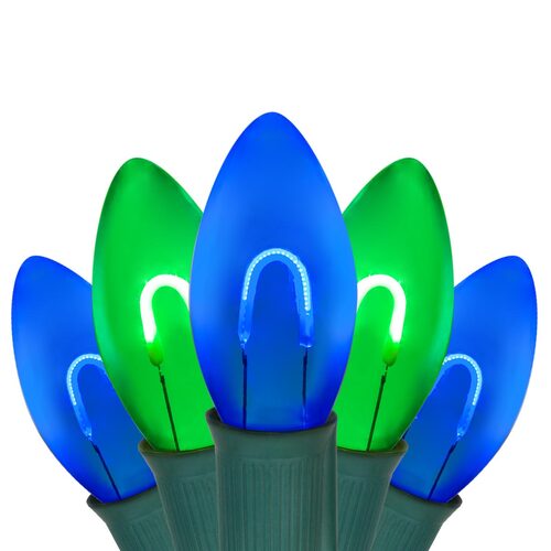 Blue And Green Christmas Lights 