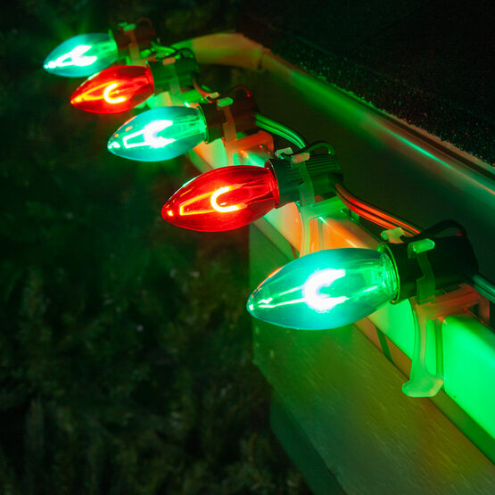 c9 red and green outdoor christmas lights