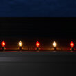 C9 Red / Warm White FlexFilament Shatterproof Vintage Commercial LED Christmas Lights, 50 Lights, 50'