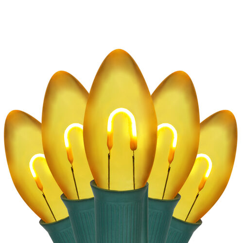 FlexFilament Christmas Lights C9 Gold Commercial LED Christmas Lights