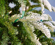 Flocked Fraser Fir Prelit Tree