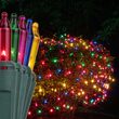 4' x 6' Multicolor Mini Christmas Net Lights, 150 Lamps on Green Wire