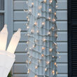 6" x 15' White Frost Mini Christmas Column Wrap Lights, 150 Lights on White Wire