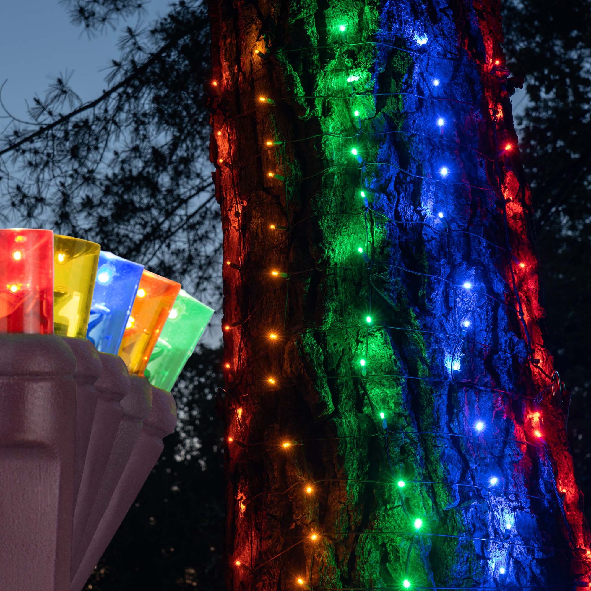 brown wire led christmas lights