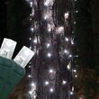 2' x 6' Cool White 5mm LED Christmas Trunk Wrap Lights, 100 Lights on Green Wire