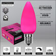 C9 Pink Smooth OptiCore Commercial LED Lights, 25 Lights, 25'