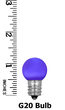 G20 Opaque Acrylic Purple LED Globe Light Bulbs