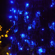 5mm SoftTwinkle Wide Angle Blue LED Christmas Lights on Green Wire
