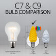 C9 Twinkle Multicolor OptiCore LED Bulbs