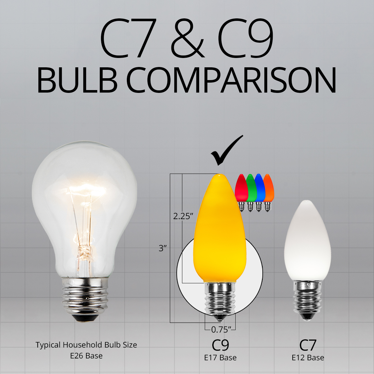 c9 flame bulb