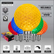 G50 Multicolor OptiCore LED Globe Light Bulbs, E17 - Intermediate Base