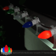C7 Multicolor Twinkle Smooth OptiCore Commercial LED Christmas Lights, 25 Lights, 25'