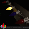 C9 Multicolor Twinkle Smooth OptiCore Commercial LED Christmas Lights, 25 Lights, 25'