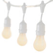 54' Commercial Patio String with 24 Suspended A15 White Outdoor Patio Lights, 24 Inch Spacing