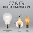 C7 Satin Glass Warm White FlexFilament LED Bulbs 