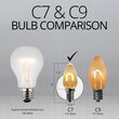 C7 Transparent Shatterproof Warm White FlexFilament LED Bulbs 