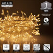 Warm White LED Fairy Lights, Silver Wire