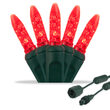 Commercial M5 Mini Ice Red LED Christmas Lights on Green Wire