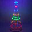 4' Multicolor LED Animated Outdoor Lightshow Tree