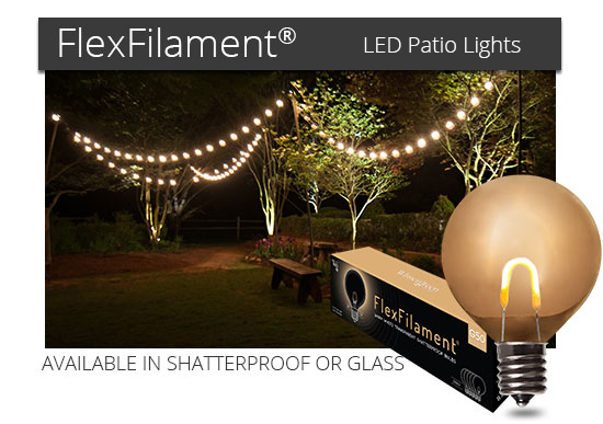 FlexFilament LED Patio Light Bulbs
