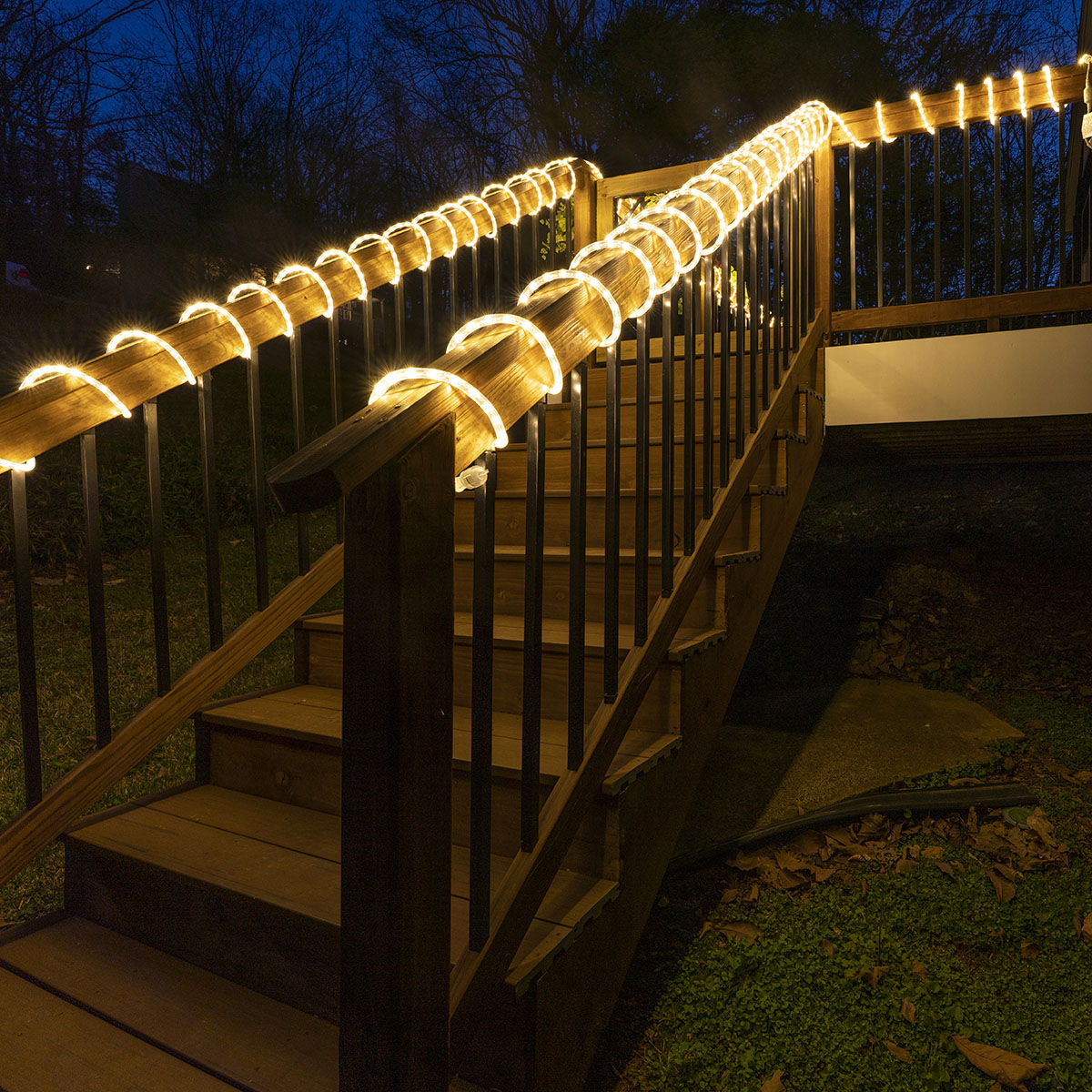 Deck Lighting Ideas Using Rope Light