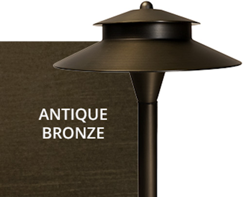 path lights antique bronze finish