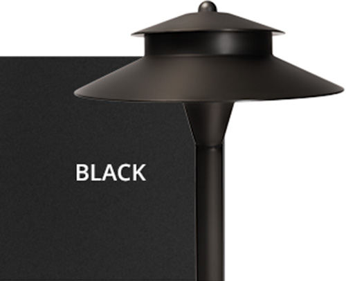 path lights black finish